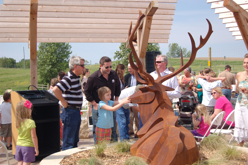 Jester Park Playscape statue